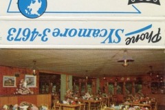 Vintage matchbook showing the interior of the International Kitchen in Niles, California. It features a dining area with tables and chairs on a checkered floor. Text includes the address 1065 Fremont and a phone number.