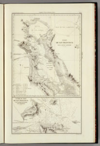 Alameda, California on Duflot Map 1844, 04