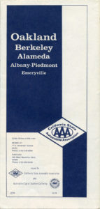 California State Automobile Association, Map of Oakland, Berkeley, Alameda, California, 1978, cover