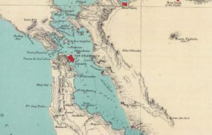 Map Showing Alameda, California by Henry Lange, 1854 - 02