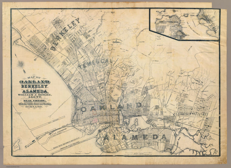 Alameda, California, 1884 old map – Alamedainfo