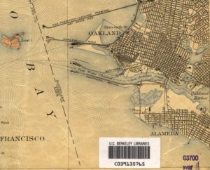 Map showing west end of Alameda, California - 1915