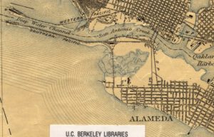 Map showing west end of Alameda, California, 1915