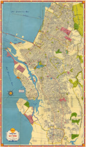 Shell, Street Map of East Bay Cities, Alameda, California, 1939