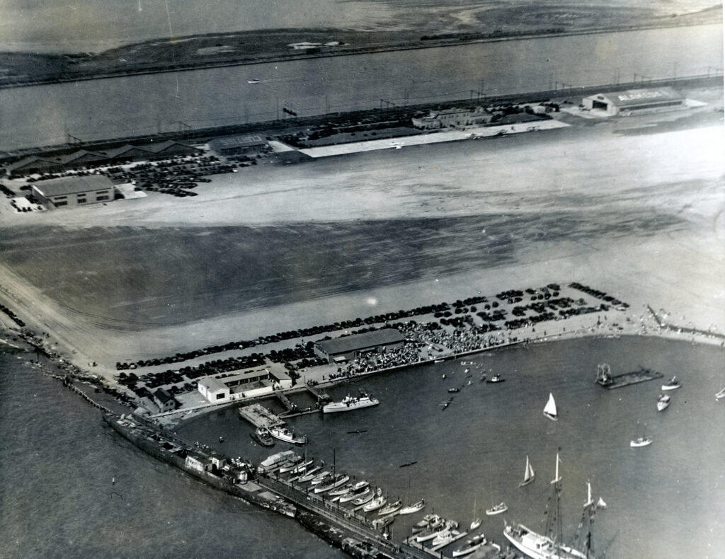 Alameda Airport, Alameda, California, from the air, circa 1935