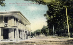 View of Webber House and Clark Street, San Leandro Cal., mailed 1915                                   